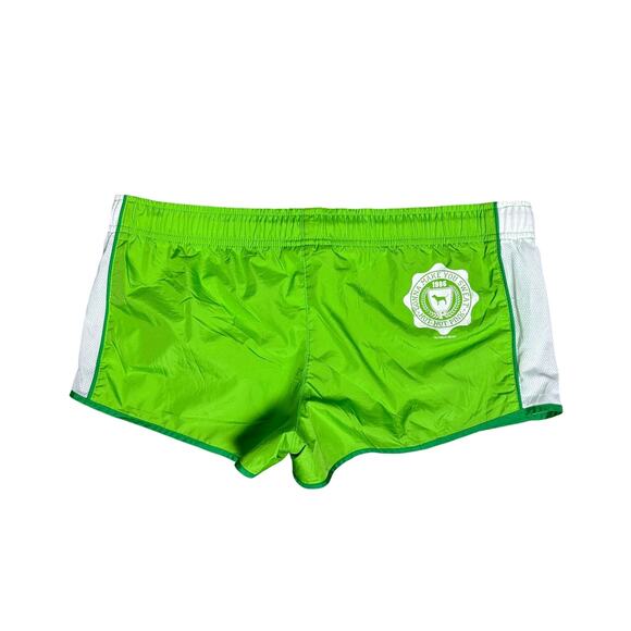 Y2K Victorias Secret PINK Breathable Athletic Shorts Sz Large Green - Picture 2 of 4